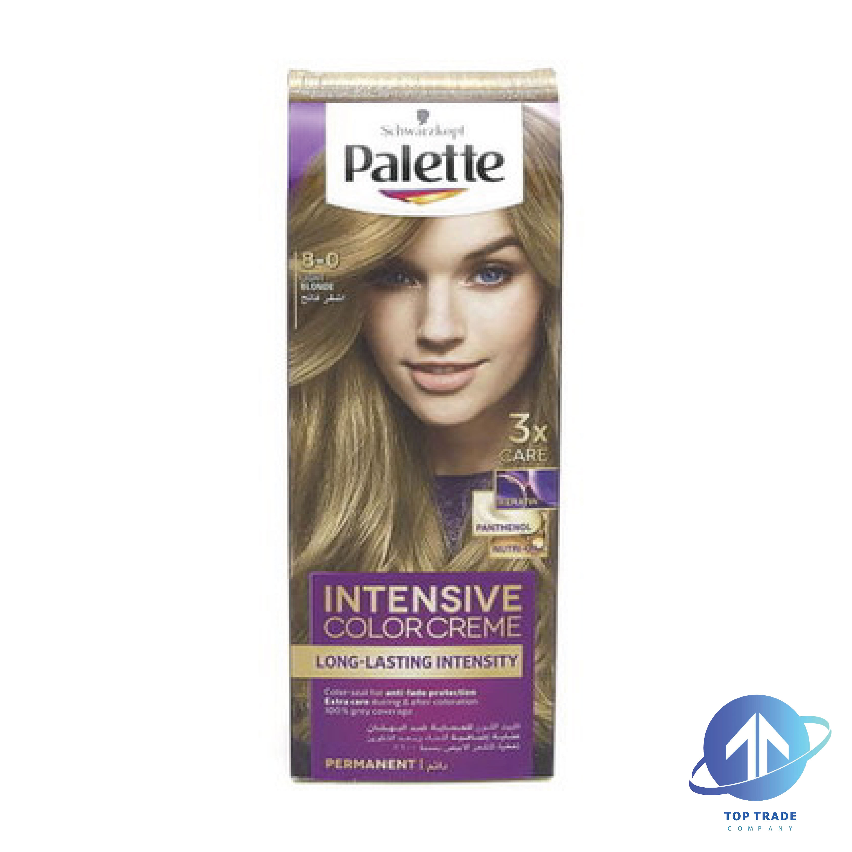 Palette Intensive Color Cream hair color8-0 light blonde